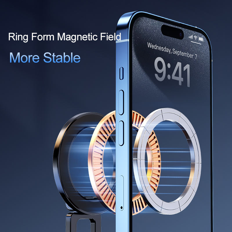 High Grade Magnetic Car Phone Holder - Universal Vacuum Suction Dashboard Windshield Mount